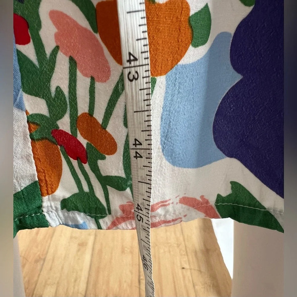 Faithfull The Brand Vittoria Anita Floral Midi Dress Puff Sleeve Back Zip Sz 4 S - Picture 6 of 9